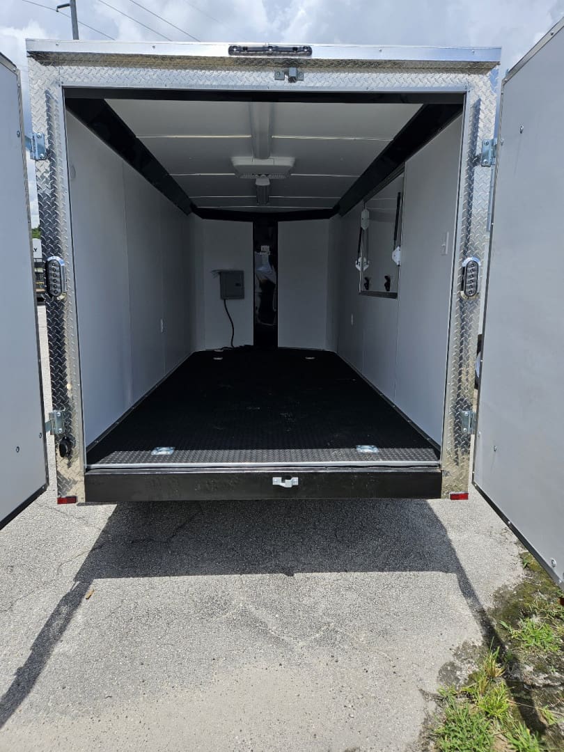 Spacious trailer ready for loading