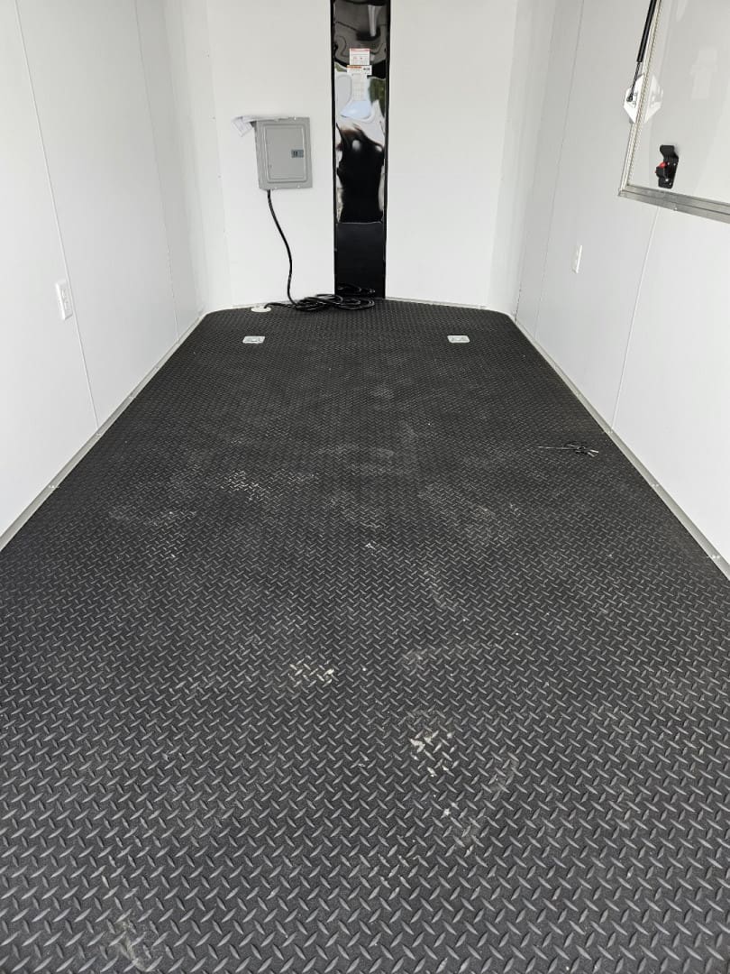 Minimalist trailer interior ready for use
