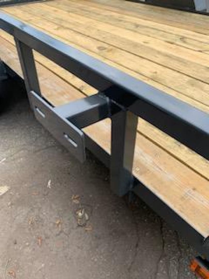 Close-up of trailer construction