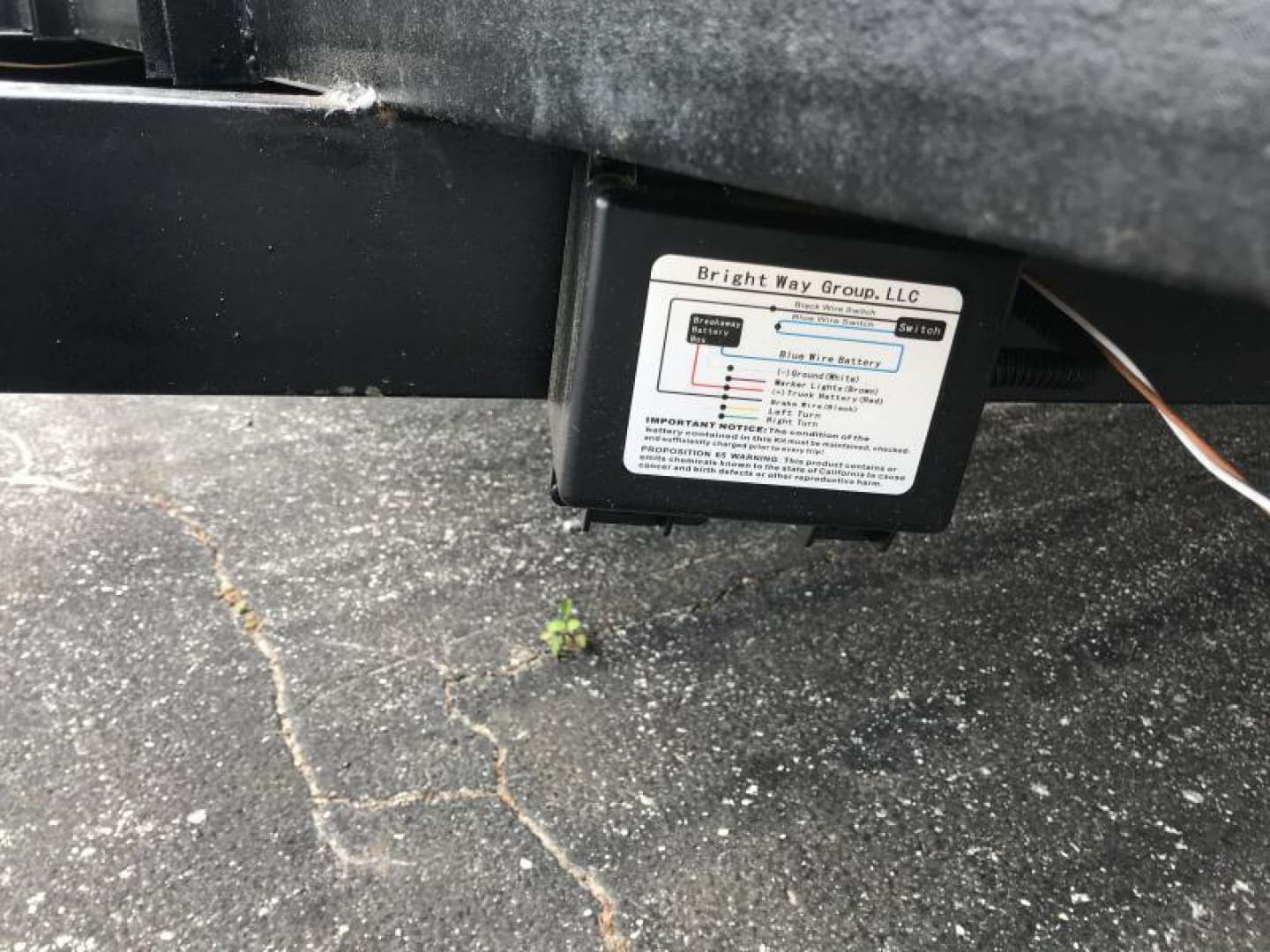 Trailer wiring junction box