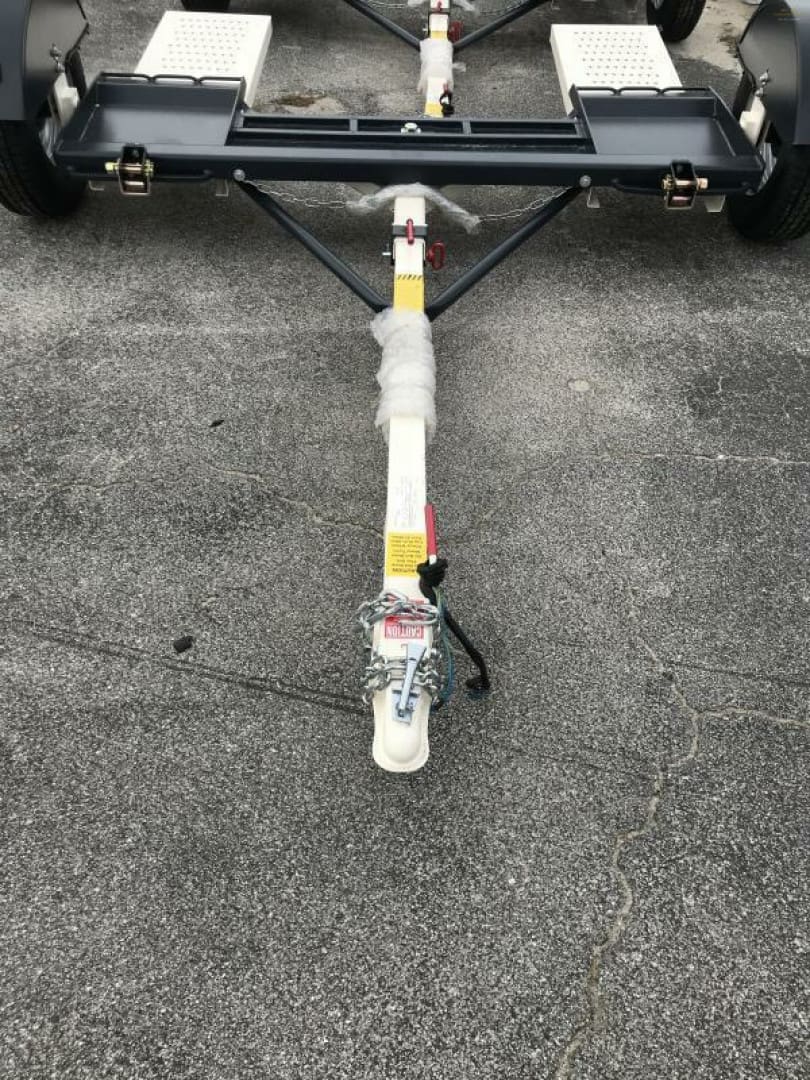Vehicle trailer ready for towing