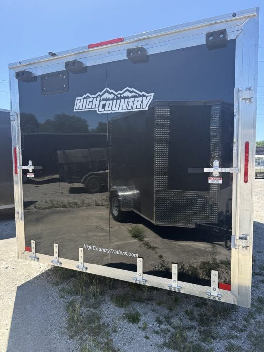 Enclosed trailer with logo