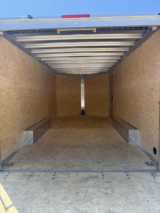 Spacious trailer with wooden walls