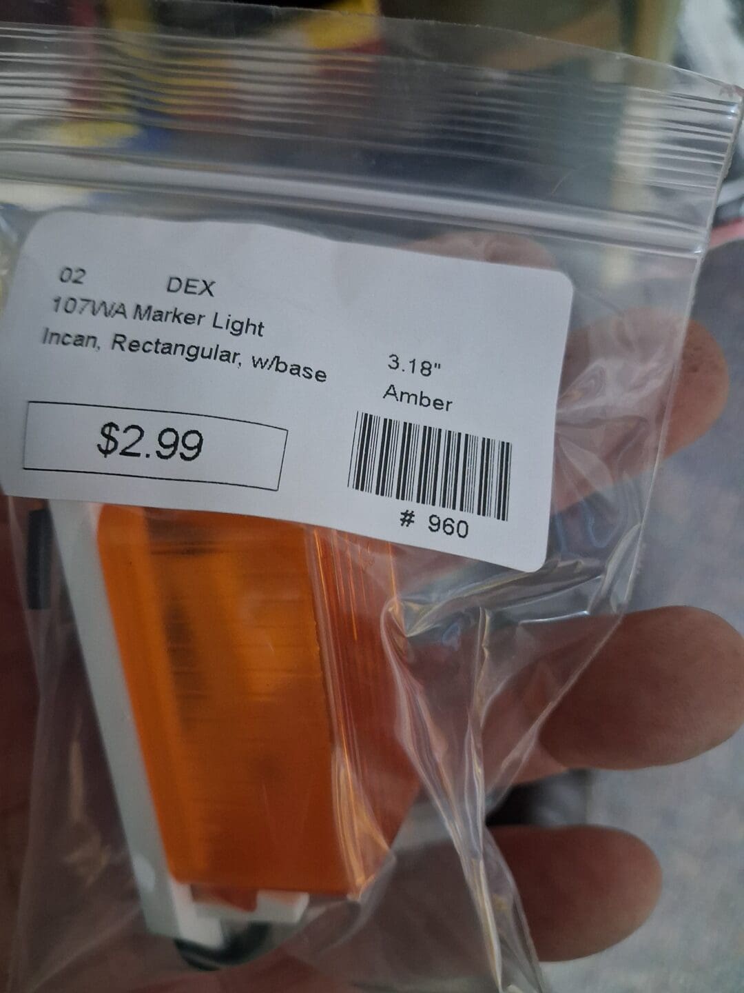 Amber Marker Light