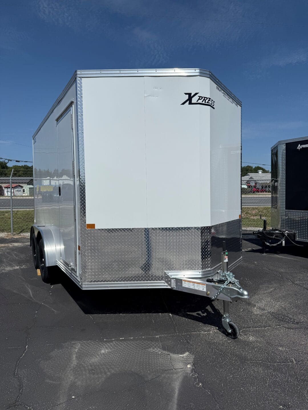 Alcom 7.5x12TA Aluminum Enclosed Cargo Trailer