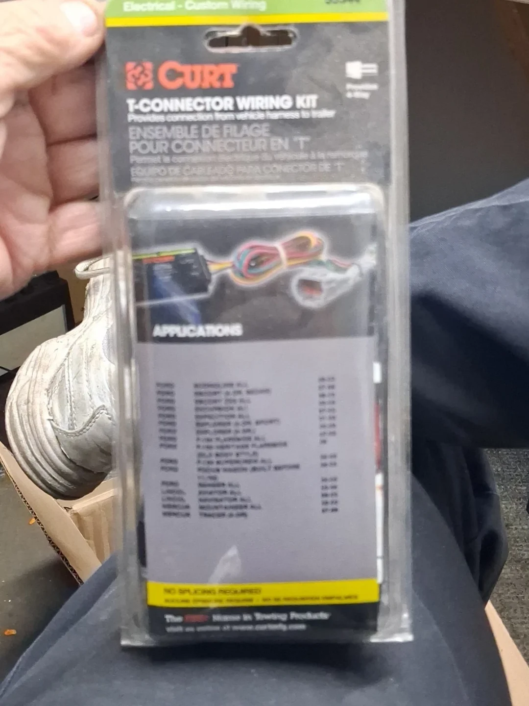 CURT 55344 Custom 4-Flat Wiring for Select Ford, Lincoln, Mercury Vehicles