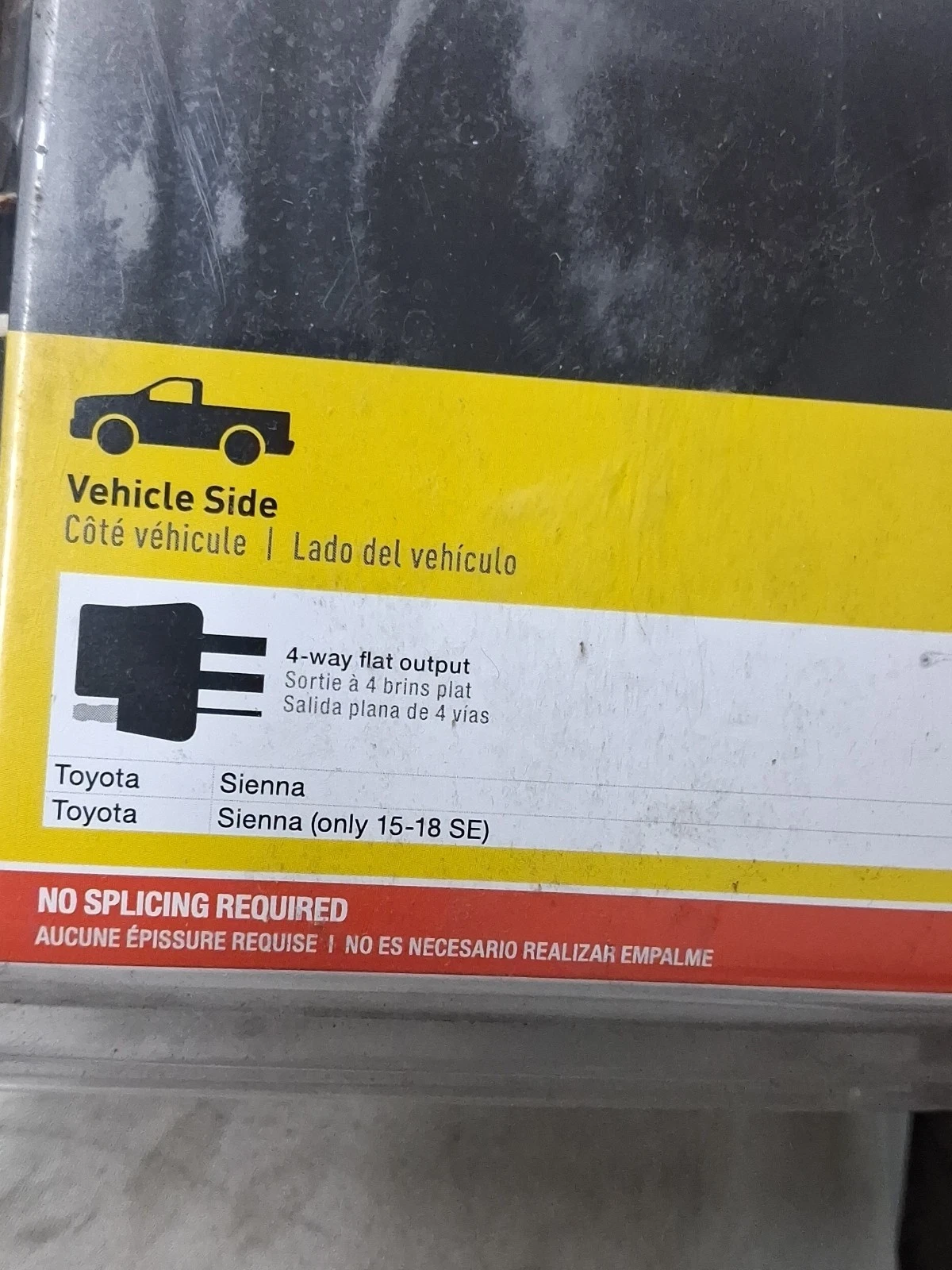 Curt 56106 Trailer Wiring T Connector With 4-Way Flat Trailer Connector - Image 3
