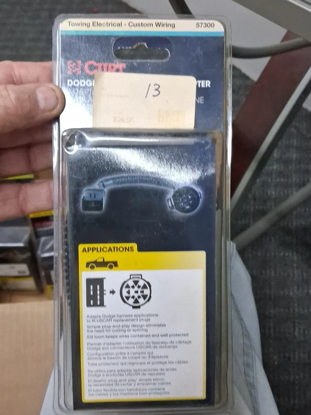 CURT 57300 GM/FORD TO DODGE OEM HARNESS ADAPTER