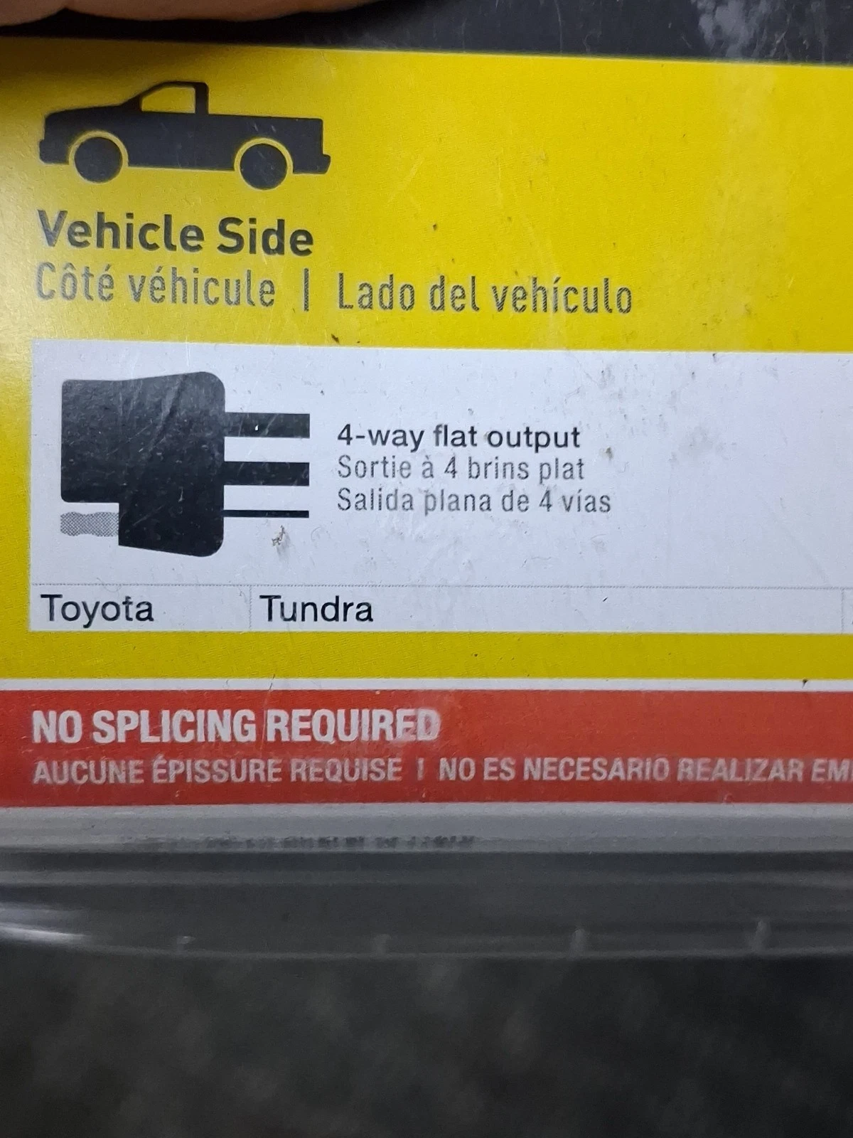 CURT 55367 Custom 4-Flat for Select Toyota Tundra, OEM Tow Package Required - Image 3