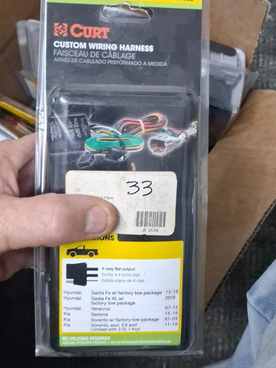 Curt 56332 Wiring Harness Tow Santa Fe Sedona Sorento Veracruz