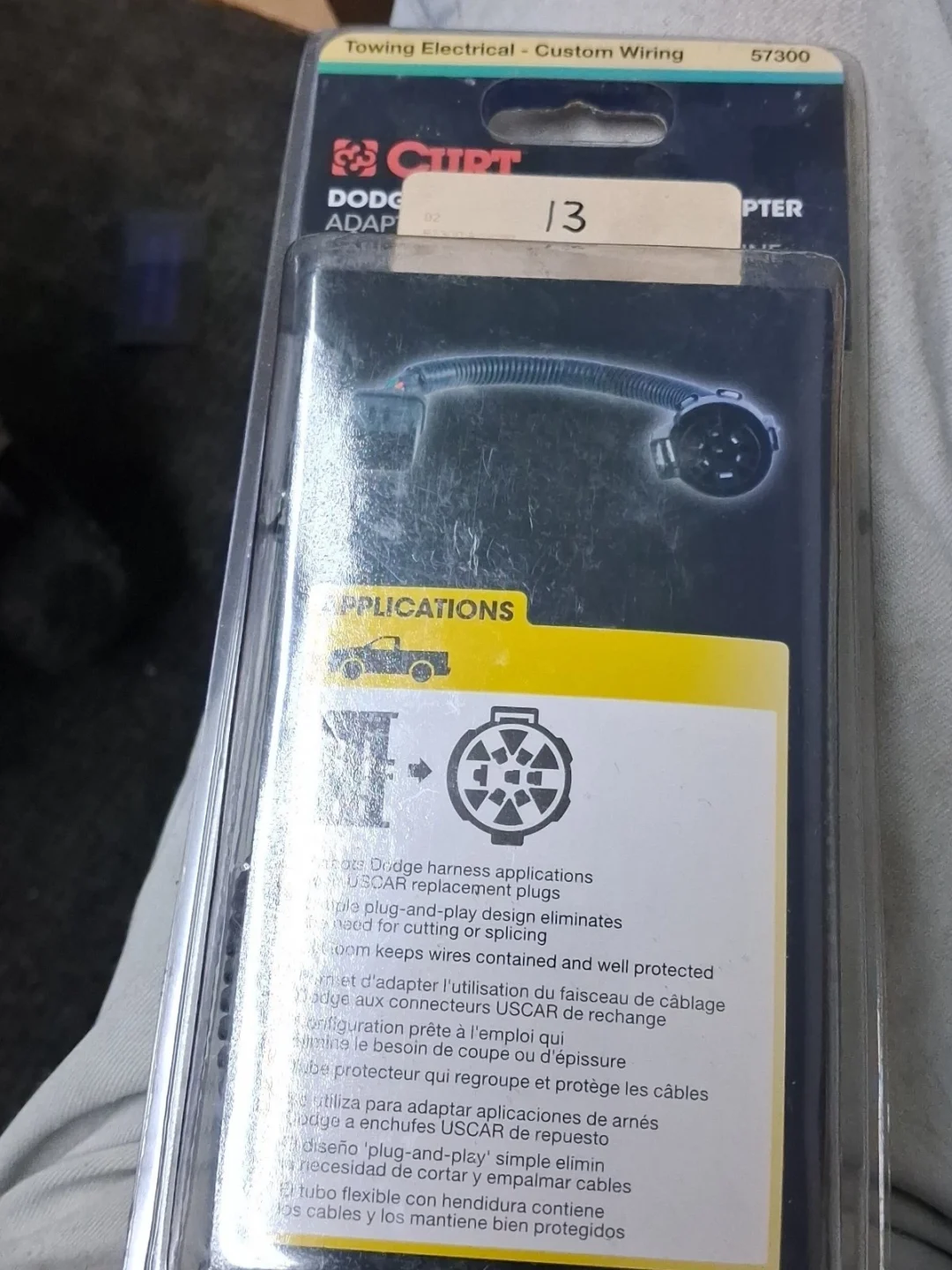 CURT 57300 GM/FORD TO DODGE OEM HARNESS ADAPTER