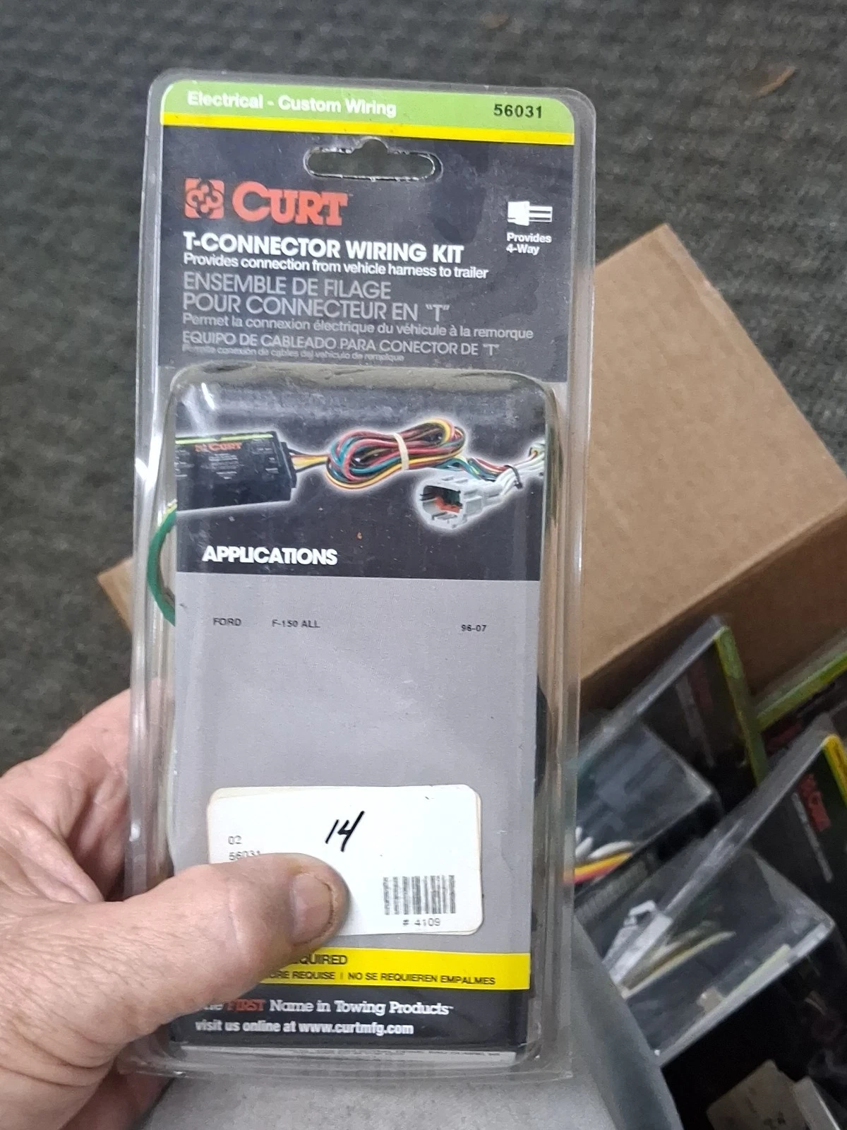Curt 56031 Trailer Wiring Harness Ford F-150 97-07 Heritage 2004 4-Flat Plug