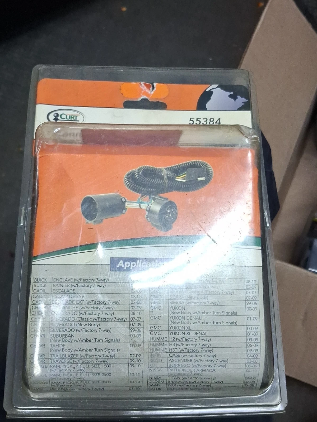 CURT 55384 Replacement Vehicle-Side Custom USCAR 4-Pin Trailer Wiring Harness