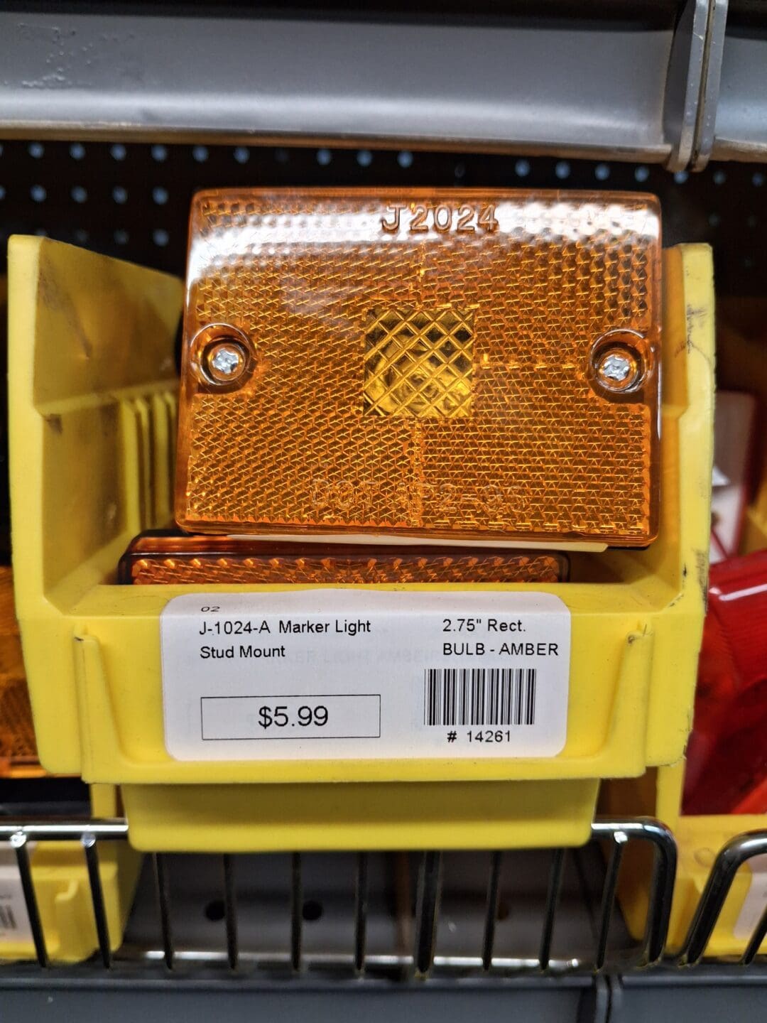 Amber Marker Light Stud Mount Incandescent