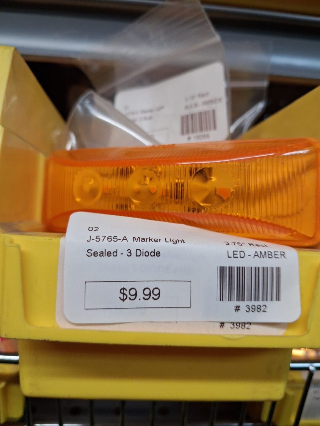 Amber Marker Light Rectangle