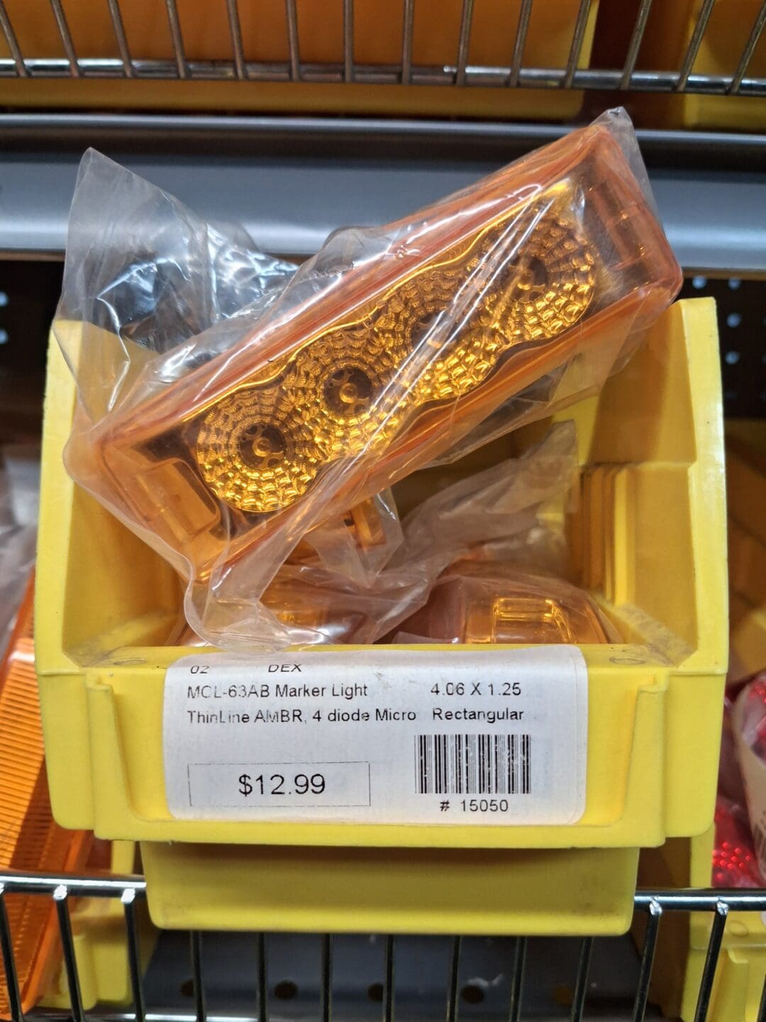 Thin Line Amber Marker Light