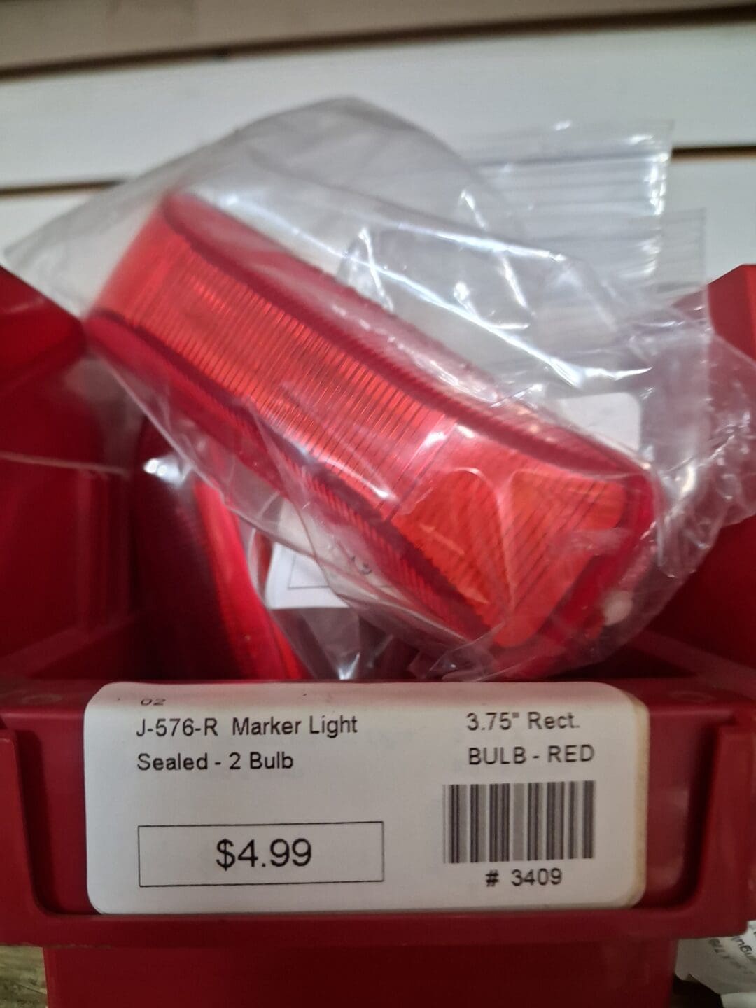 Red Marker Light Sealed 2 Bulb