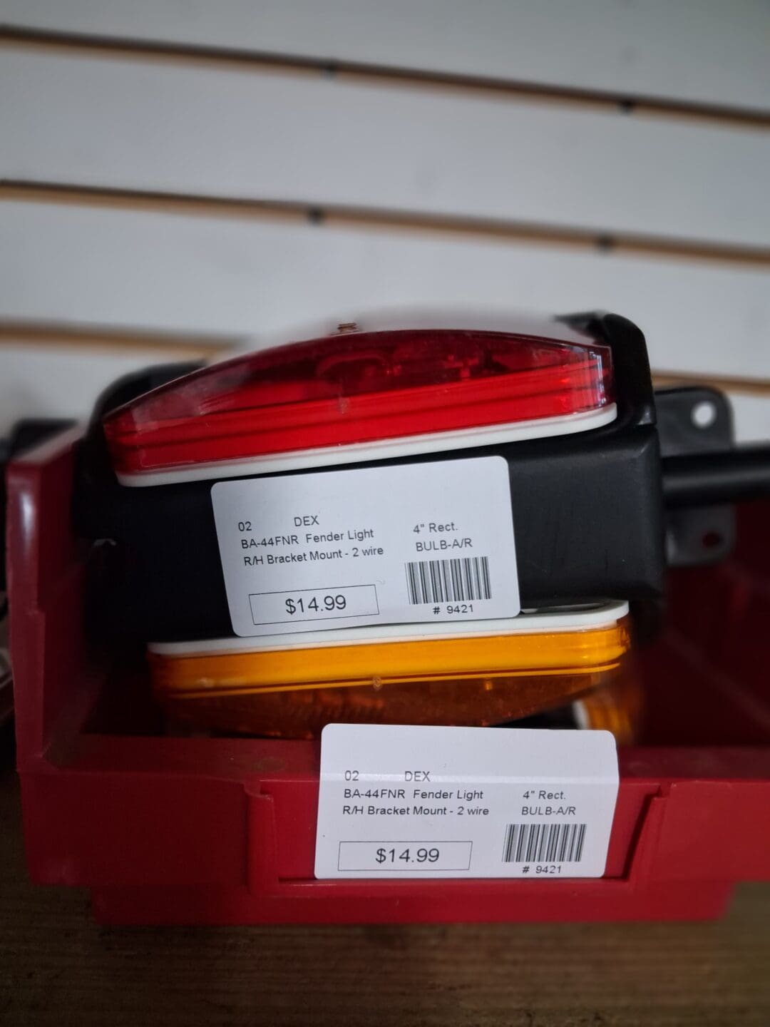Amber/Red Fender Light